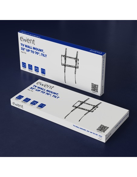 Ewent EW1507 soporte para TV 177,8 cm (70") Negro