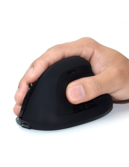 Ewent Inalámbrico 16000DPI Vertical Negro