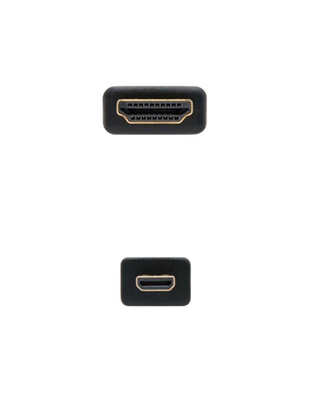 Nanocable HDMI, 0.8m cable HDMI 0,8 m HDMI tipo A (Estándar) HDMI tipo D (Micro) Negro