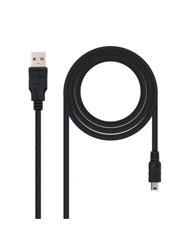 Nanocable CABLE USB 2.0, TIPO A M-MINI USB 5PIN M, 0.5 M