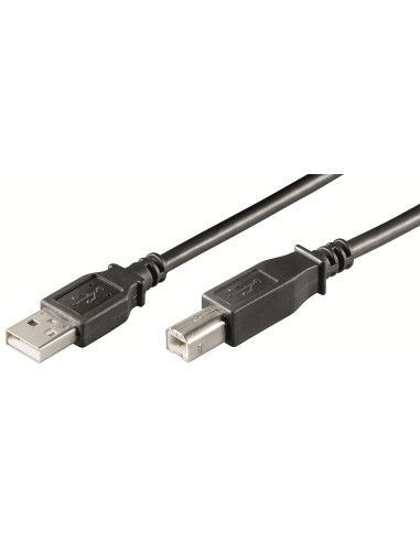 Ewent EW-UAB-030 cable USB 3 m USB 2.0 USB A USB B Negro