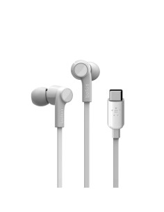 AURICULARES BELKIN ROCKSTAR BLANCO CONEXION TIPO C