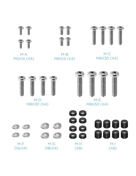 TooQ Soporte de Techo para Pantallas 23"-55", Negro