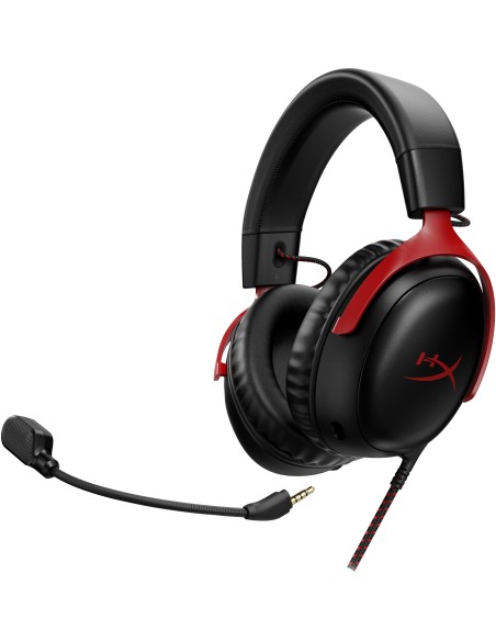 HP HyperX Cloud III - Auriculares gaming (negro-rojo)