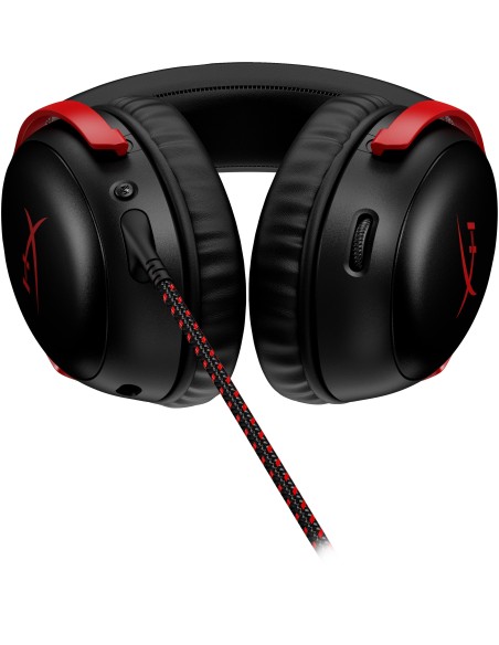 HP HyperX Cloud III - Auriculares gaming (negro-rojo)