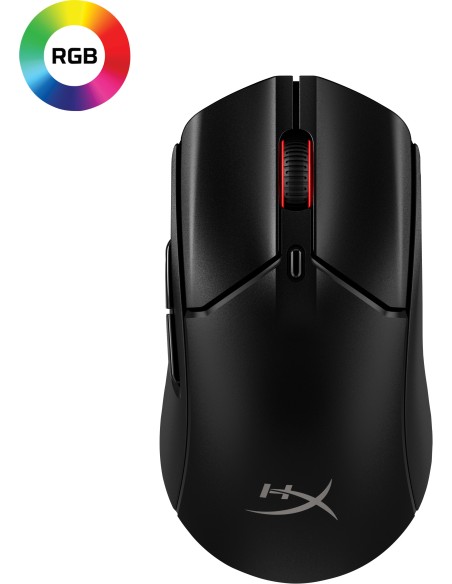 HyperX Pulsefire Haste 2 Inalámbrico Negro