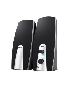 Trust 24660 conjunto de altavoces 5 W Negro, Metálico 2.0 canales