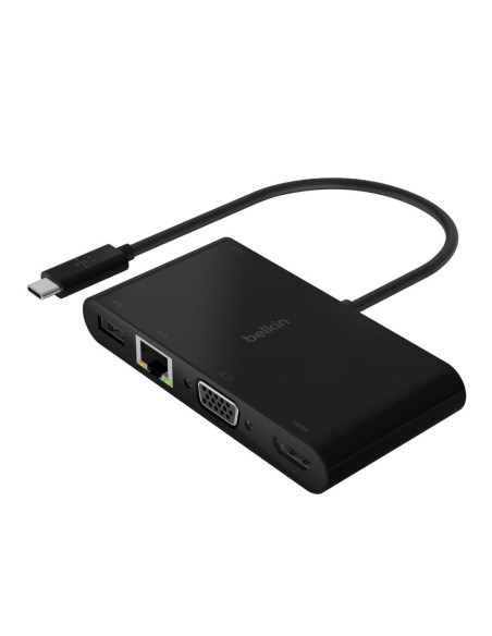Belkin AVC004BTBK hub de interfaz USB 3.2 Gen 1 (3.1 Gen 1) Type-C Negro