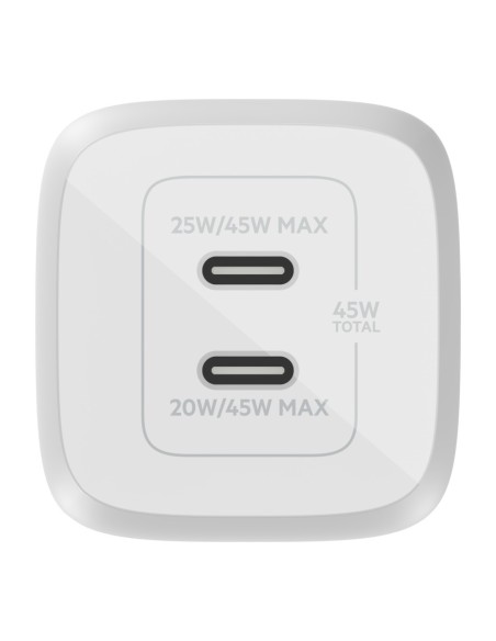 Belkin WCH011vfWH Portátil, Smartphone, Tableta Blanco Corriente alterna Carga rápida Interior