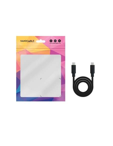 Nanocable Cable USB 3.1GEN2 5A USB-C M-M 1,5 M