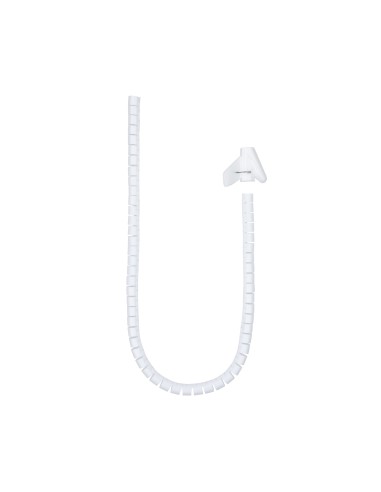 Nanocable Organizador cables flex. 25mm 3 M Blanco