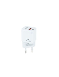 CARGADOR DOBLE USB-C + USB A TOOQ BLANCO