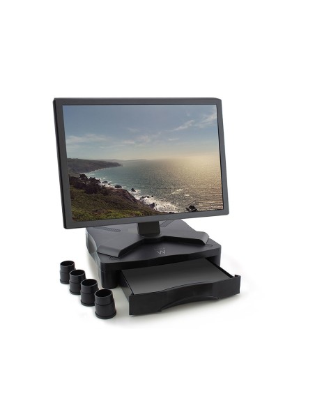 Ewent EW1280 soporte para monitor Independiente Negro