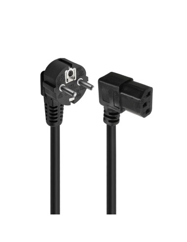 Ewent EC1910 cable de transmisión Negro 1,8 m C13 acoplador Enchufe tipo F