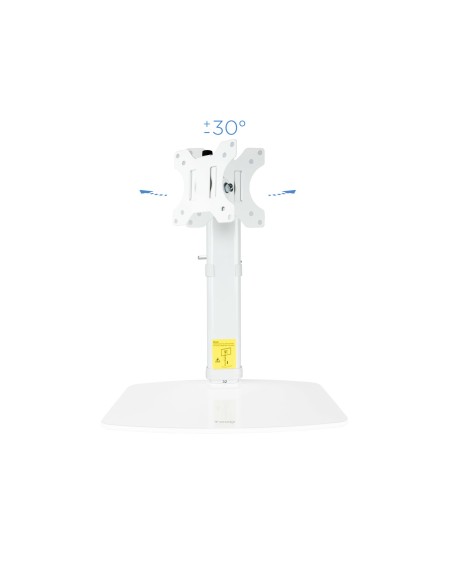 TooQ DB1127TN-W soporte para monitor 68,6 cm (27") Independiente Blanco