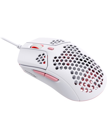 HP HyperX Pulsefire Hasta Whitepink 3200DPI Blanco