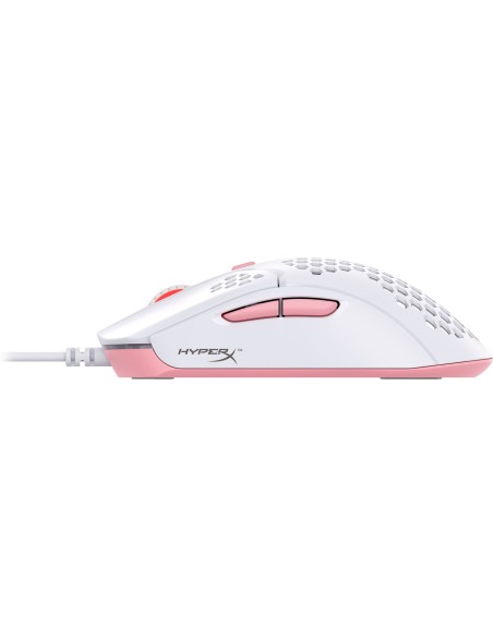 HP HyperX Pulsefire Hasta Whitepink 3200DPI Blanco