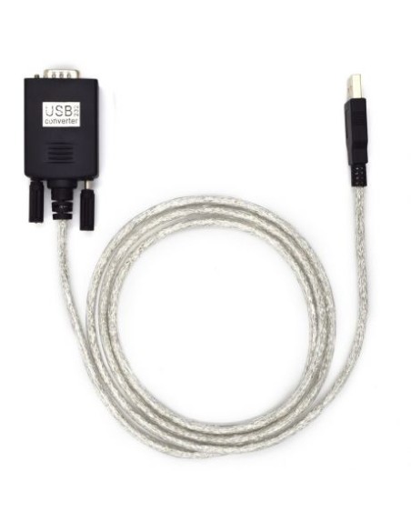 Ewent EC1040 cable de serie Negro 1,5 m USB tipo A DB-9