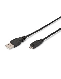 Ewent 1.8m USB A mirco USB B cable USB 1,8 m USB 2.0 Micro-USB B Negro