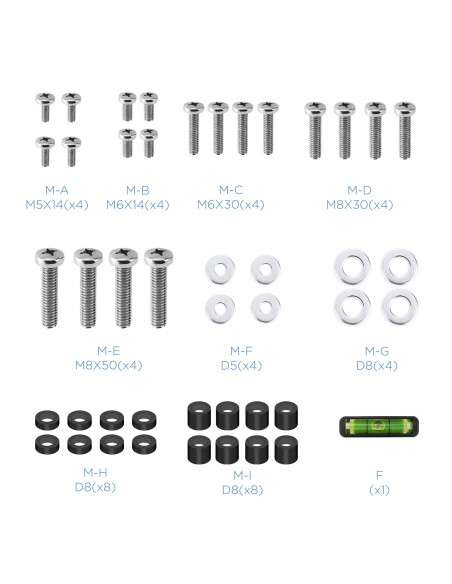 TooQ LP4390F-B soporte para TV 2,29 m (90") Negro