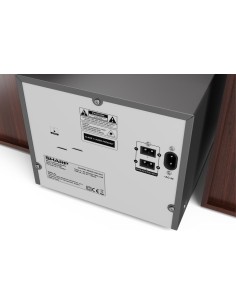 Sharp XL-B512(BR) sistema de audio para el hogar Microcadena de música para uso doméstico 45 W Marrón