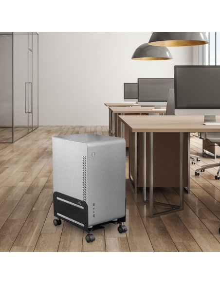 Ewent EW1291 soporte de CPU Carro para equipo informático Negro