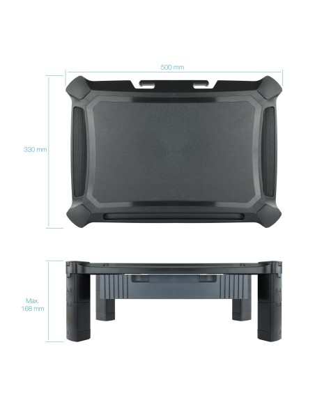 TooQ MMPSSD01 soporte para monitor Independiente Negro