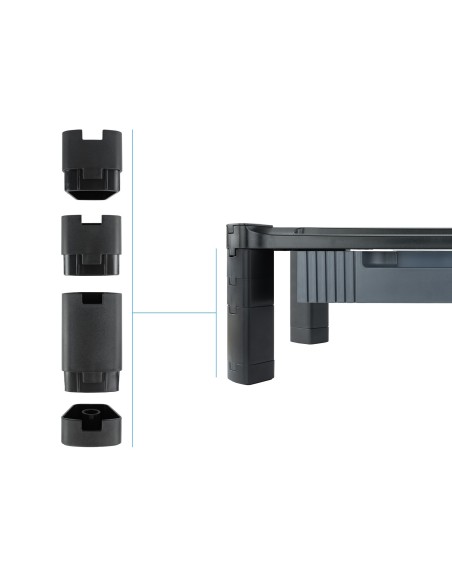 TooQ MMPSSD01 soporte para monitor Independiente Negro