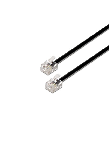 CABLE RJ11 6P4C M-M NEGRO 2.0M AISENS A143-0319