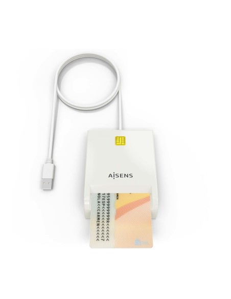 LECTOR DE TARJETA INTELIGENTE DNI BLANCO AISENS ASCR-SN07-W