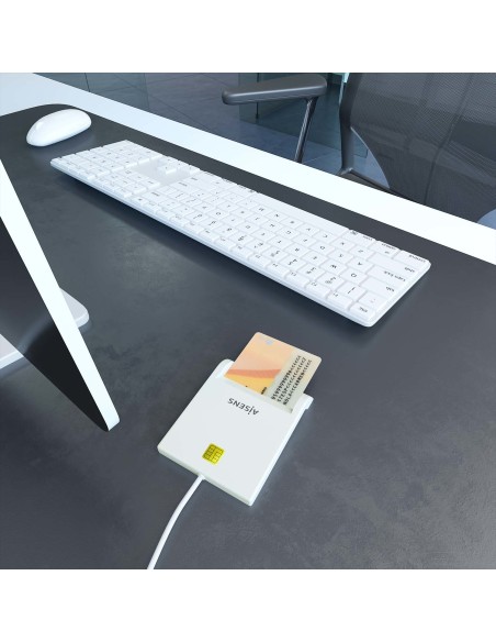LECTOR DE TARJETA INTELIGENTE DNI BLANCO AISENS ASCR-SN07-W