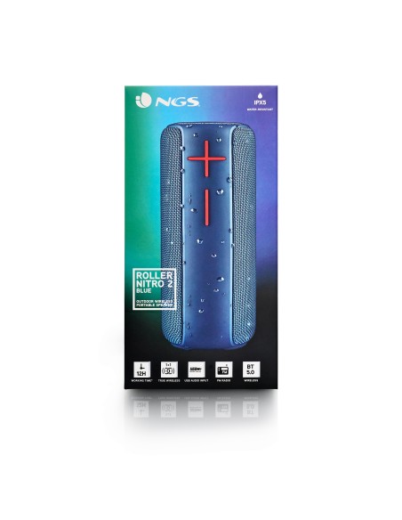 NGS Roller Nitro 2 Altavoz portátil estéreo Azul 20 W