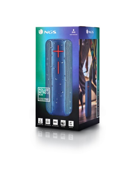 NGS Roller Nitro 2 Altavoz portátil estéreo Azul 20 W