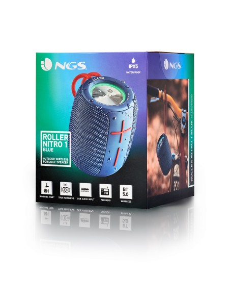 NGS Roller Nitro 1 Altavoz portátil estéreo Azul 10 W