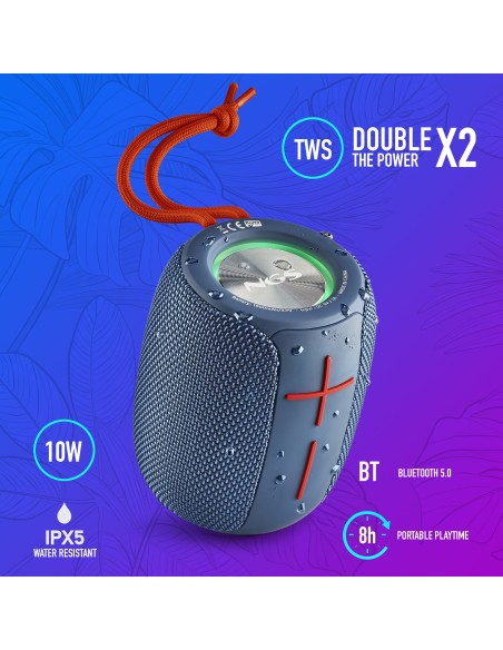 NGS Roller Nitro 1 Altavoz portátil estéreo Azul 10 W