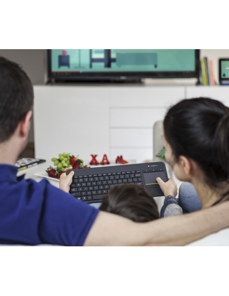 Logitech K400 Plus Inalámbrico Negro