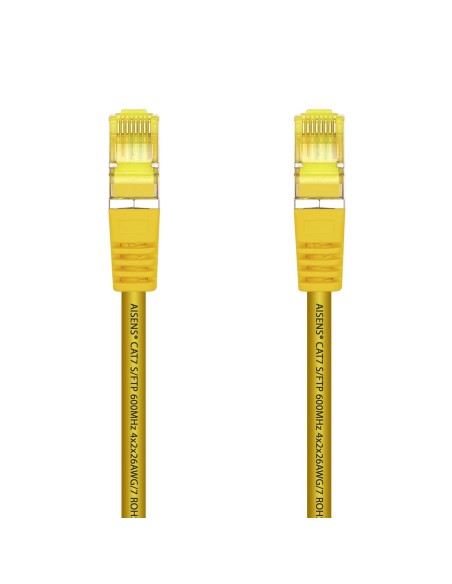 CABLE DE RED AISENS LATIGUILLO RJ45 LSZH CAT.7 SFTP PIMF AWG26 AMARILLO 0.5M