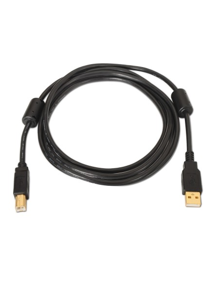 CABLE IMPRESORA AISENS USB 2.0 ALTA CALIDAD FERRITA TIPO A M-B M NEGRO 5.0M