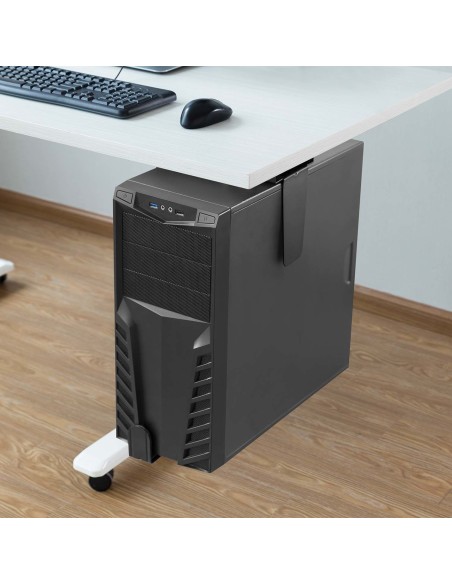 SOPORTE CPU AISENS GIRATORIO ANTIRROBO ALTURA AJUSTABLE BAJO ESCRITORIO O PARED