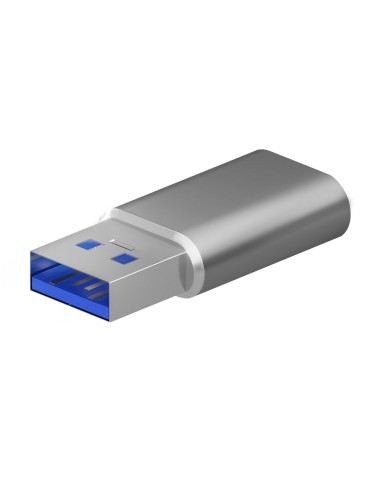 MINI ADAPTADOR AISENS USB 3.2 GEN2 USB 2.03A TIPO USB-C H-A M GRIS