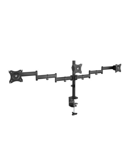 TooQ Soporte de mesa para 3 pantallas (monitor   plasma   LCD   LED) 13"-27"