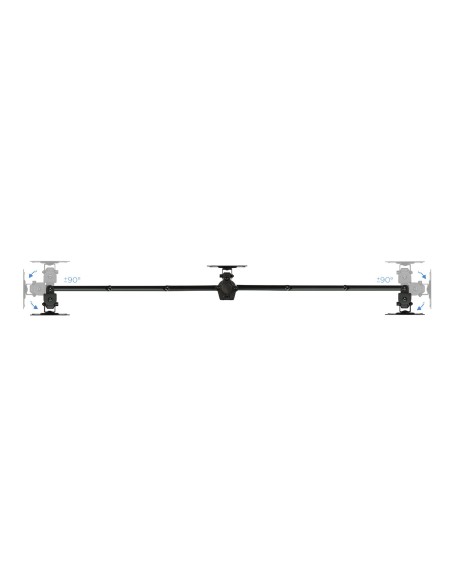 TooQ Soporte de mesa para 3 pantallas (monitor   plasma   LCD   LED) 13"-27"