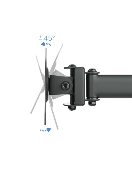 TooQ Soporte de mesa para 3 pantallas (monitor   plasma   LCD   LED) 13"-27"