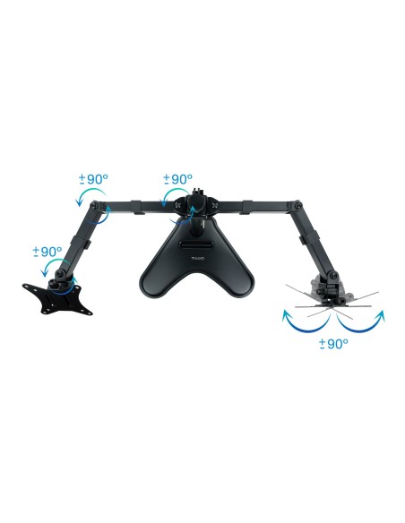 TooQ DB1702TN-B soporte para monitor 81,3 cm (32") Independiente Negro