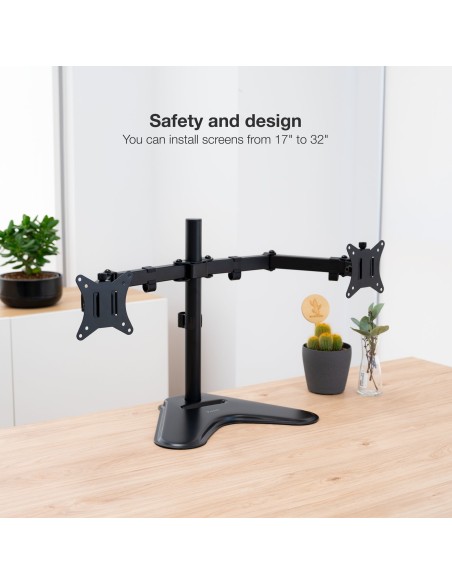 TooQ DB1702TN-B soporte para monitor 81,3 cm (32") Independiente Negro