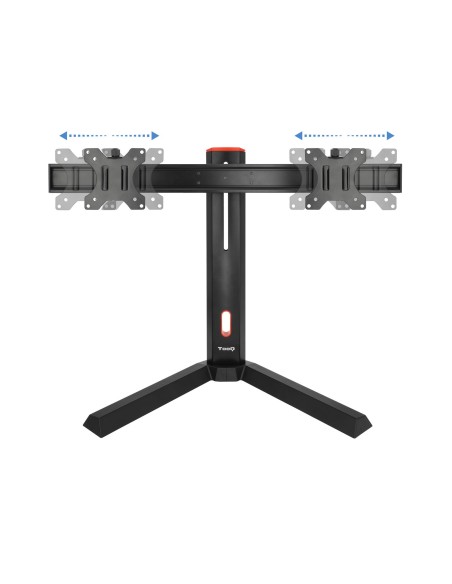 TooQ DB1402TN-B soporte para monitor 68,6 cm (27") Independiente Negro, Rojo