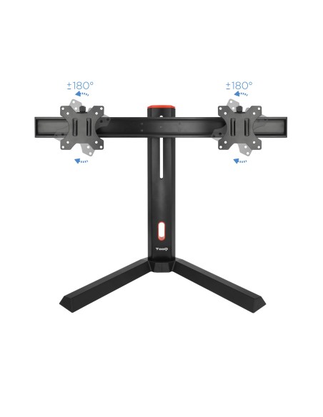 TooQ DB1402TN-B soporte para monitor 68,6 cm (27") Independiente Negro, Rojo