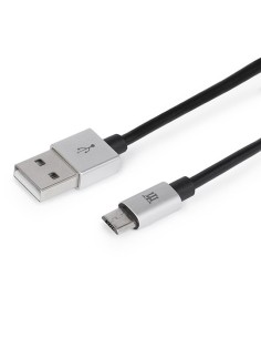 Maillon Technologique Premium MTPMUS241 cable USB 1 m USB 2.0 USB A Micro-USB B Plata