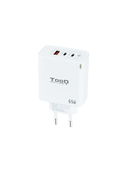 CARGADOR TRIPLE 2XUSB-C + USB A TOOQ BLANCO