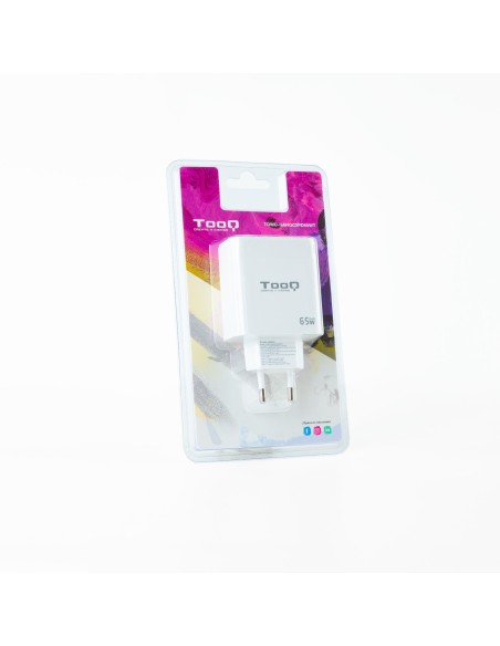 CARGADOR TRIPLE 2XUSB-C + USB A TOOQ BLANCO